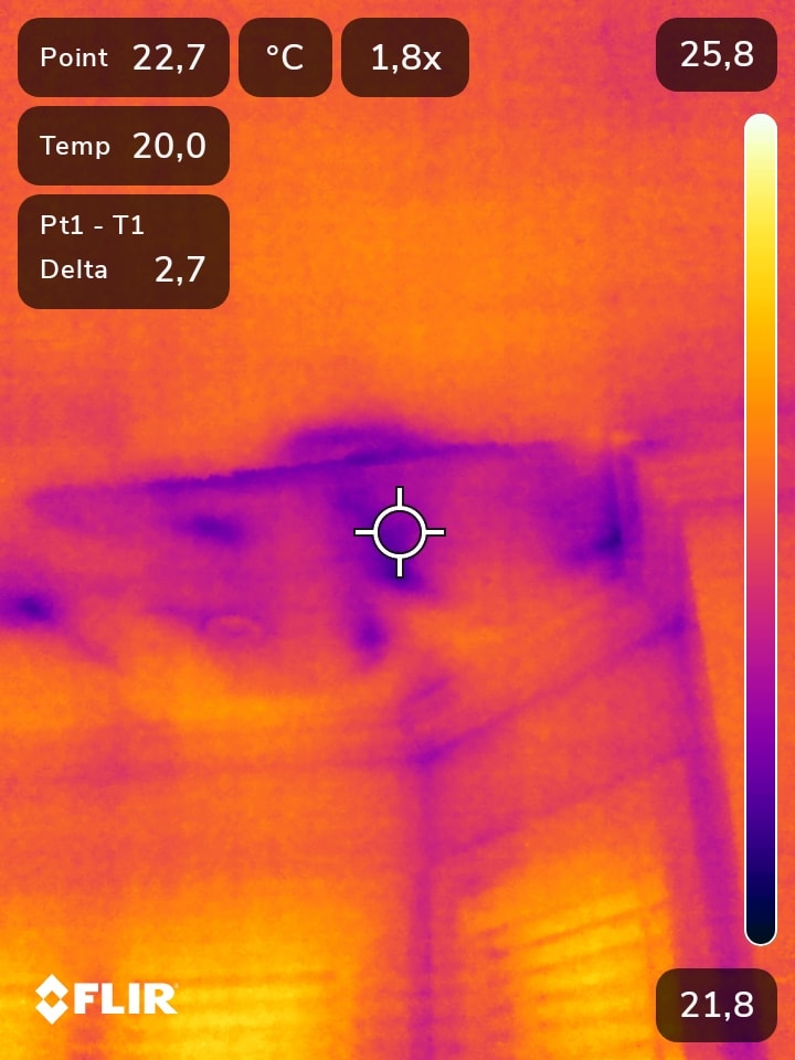 Image thermique FLIR — détection anomalie