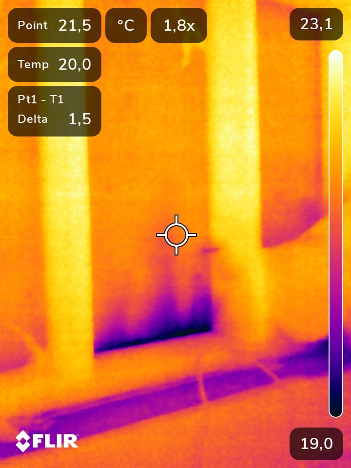 Image thermique FLIR — analyse thermographique